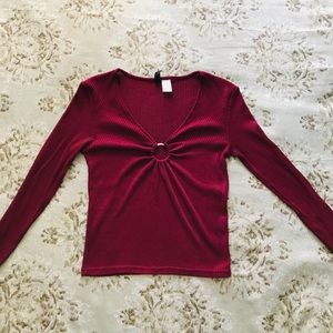 2 for $10 🌼 Burgundy shirt